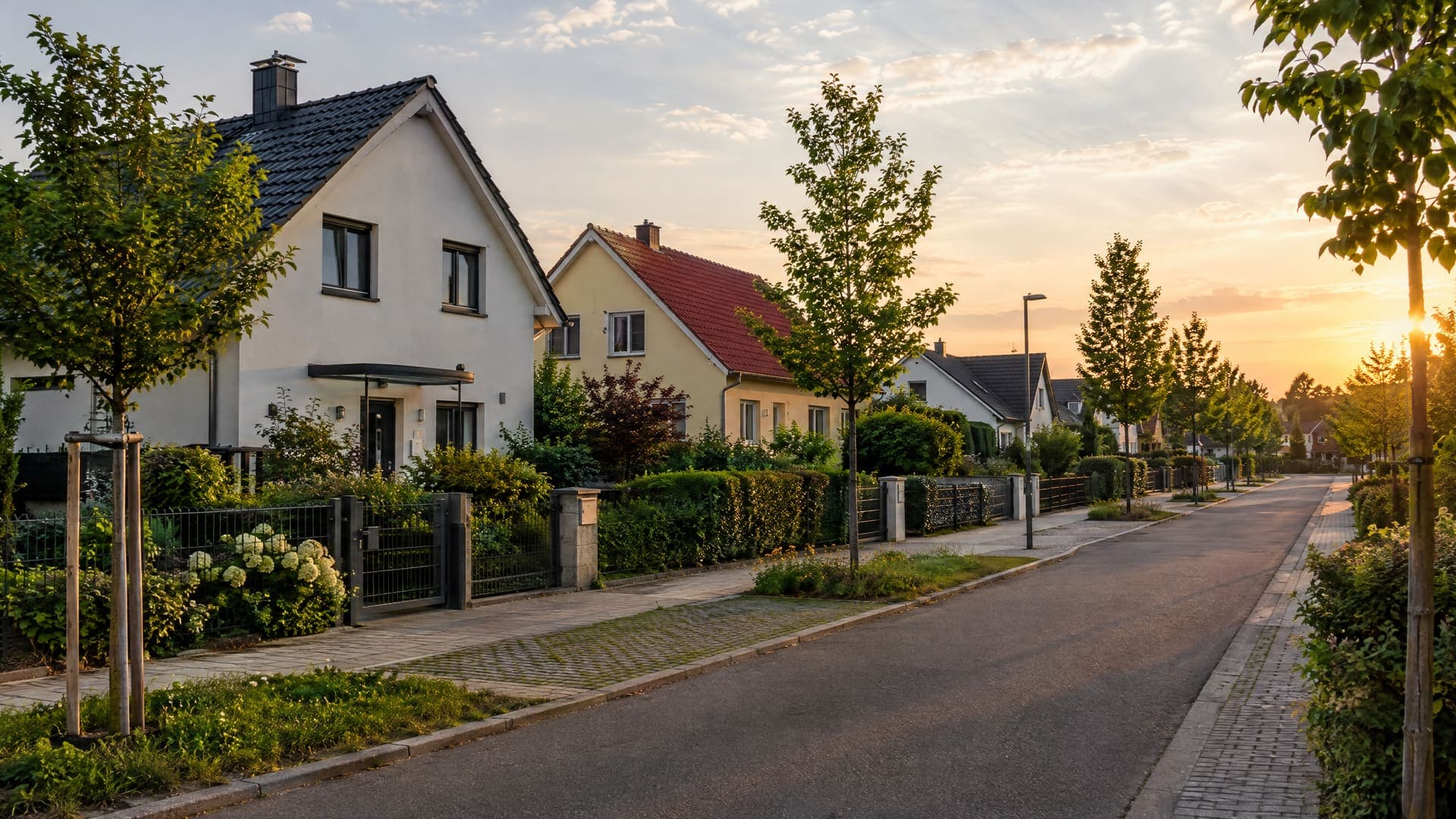 Symbolbild: Straße, Wasser oder Gewerbe, wie man sie in Brandenburg findet, für Birkenwerder